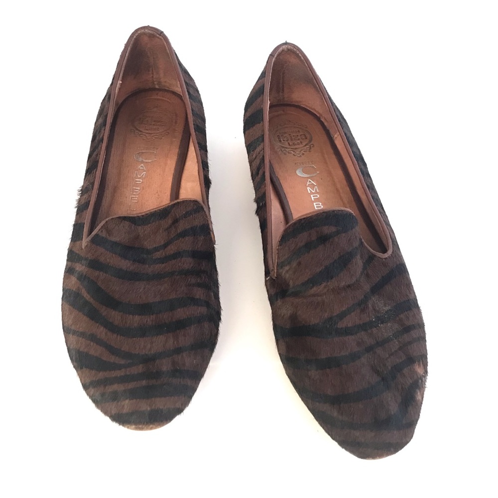 Jeffry Campbell animal print fur loafer